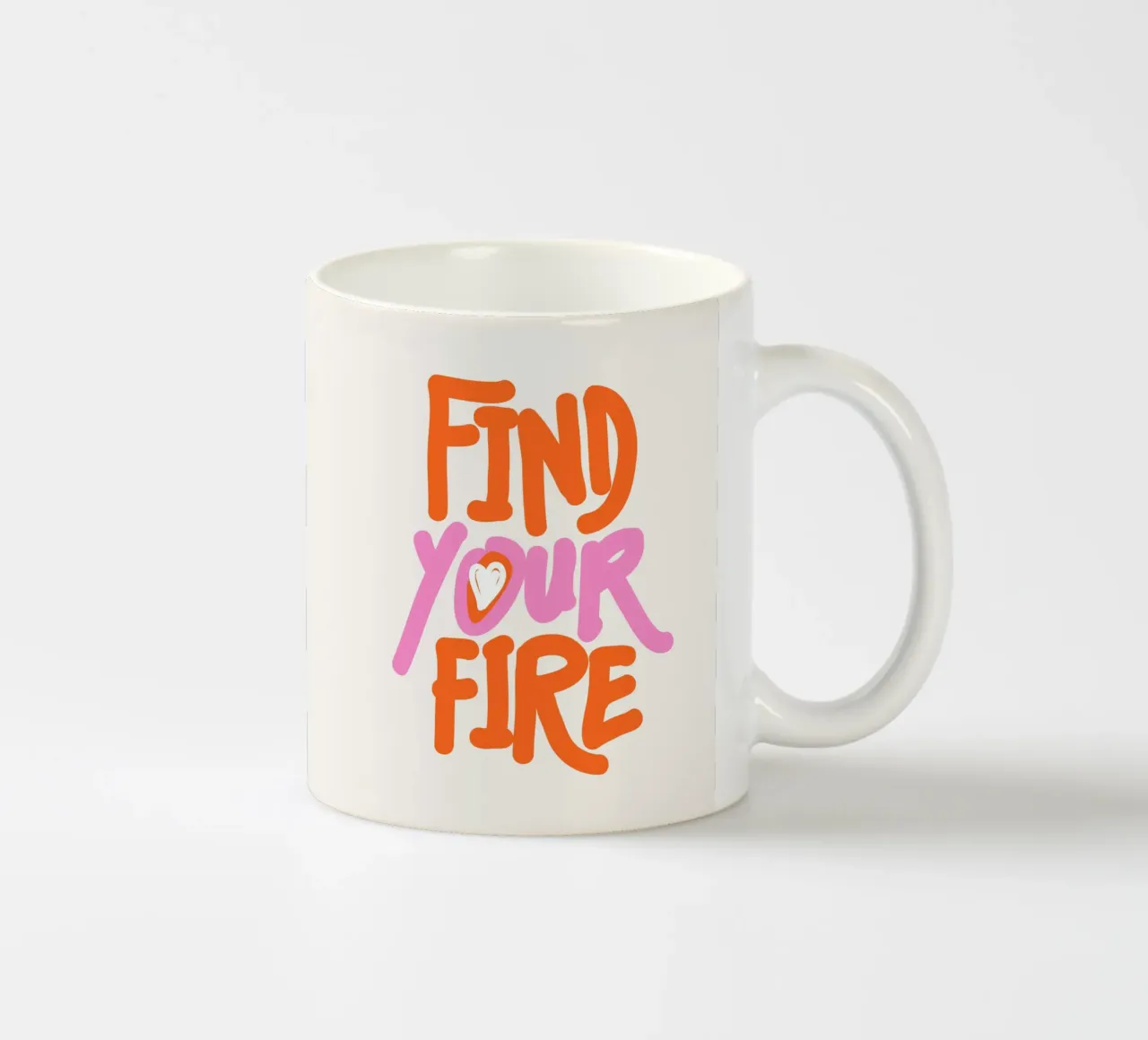 Trova il tuo fuoco tazza in ceramica da dericktype