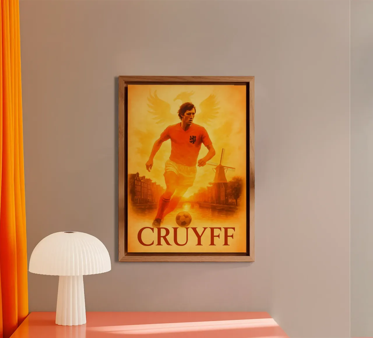 Johan Cruyff alluminio dibond da Cyberpunk Canvas