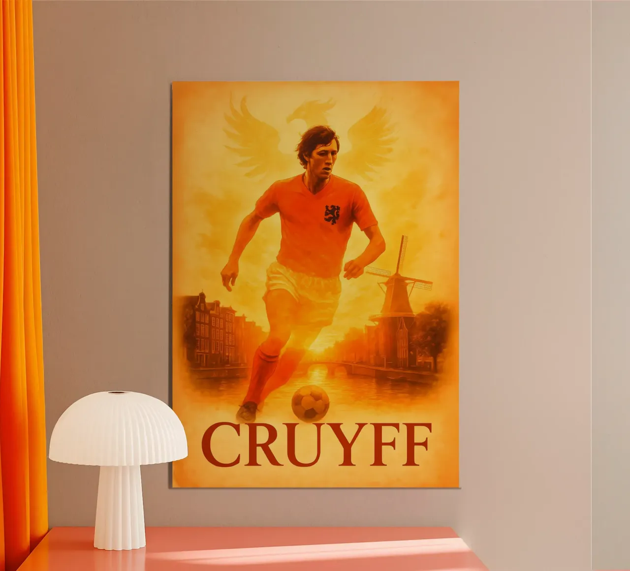 Johan Cruyff alluminio dibond da Cyberpunk Canvas