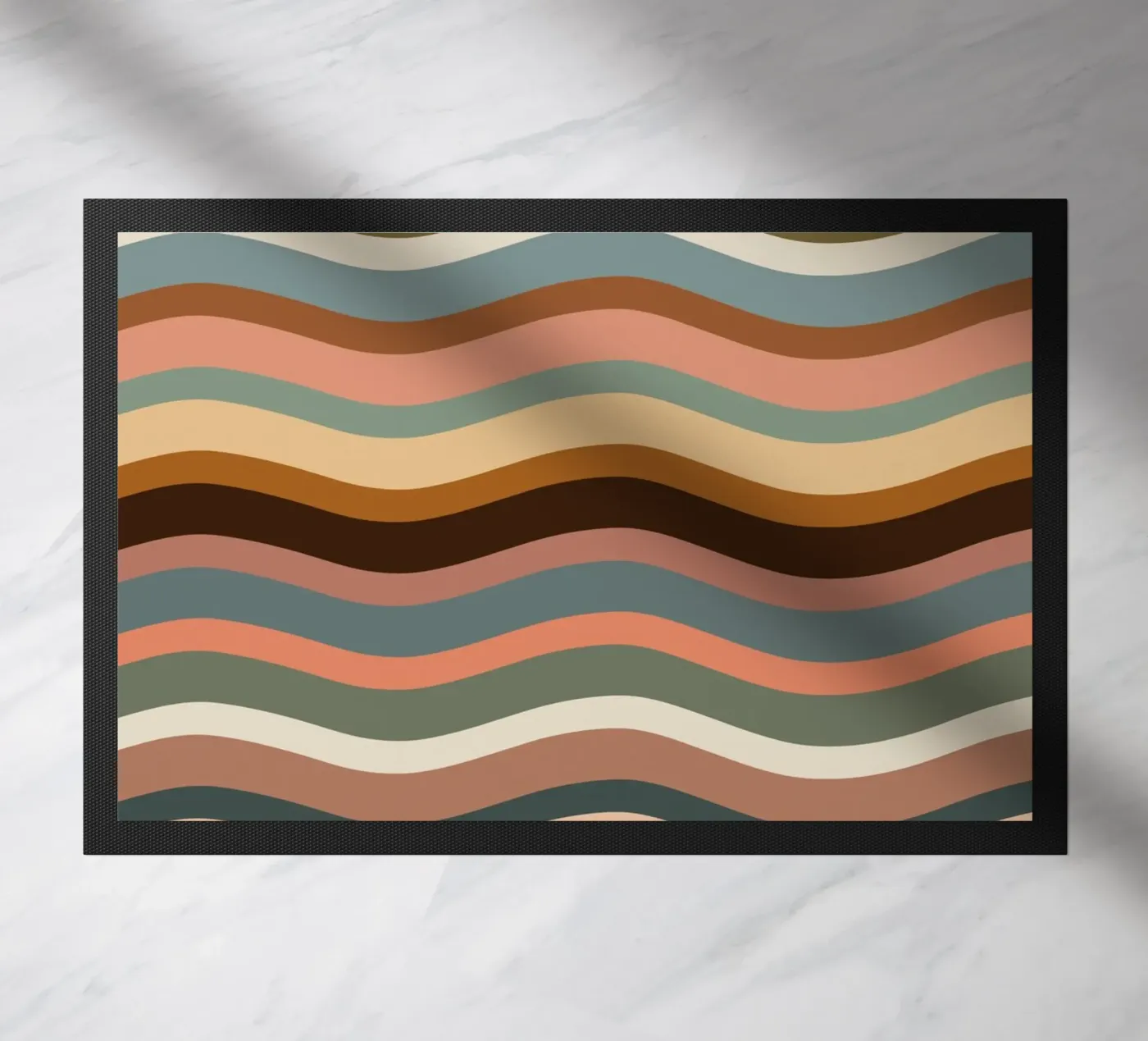 Waves retro deurmat van BAINAI