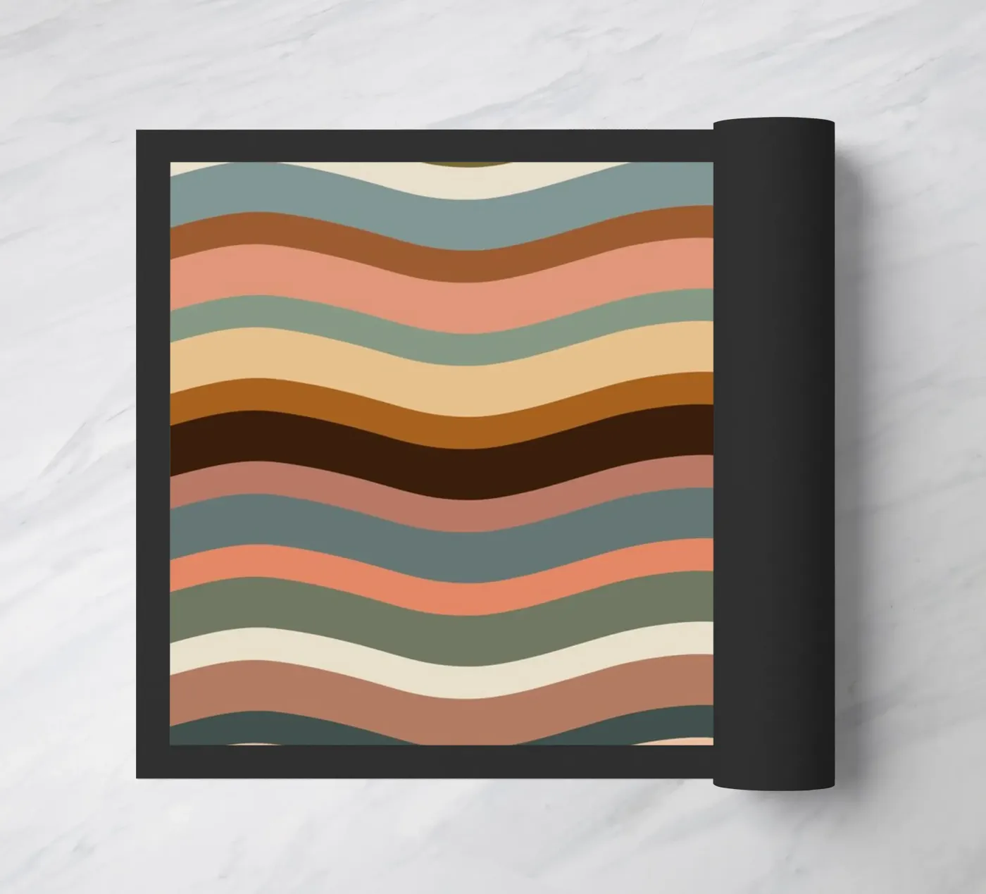 Waves retro deurmat van BAINAI