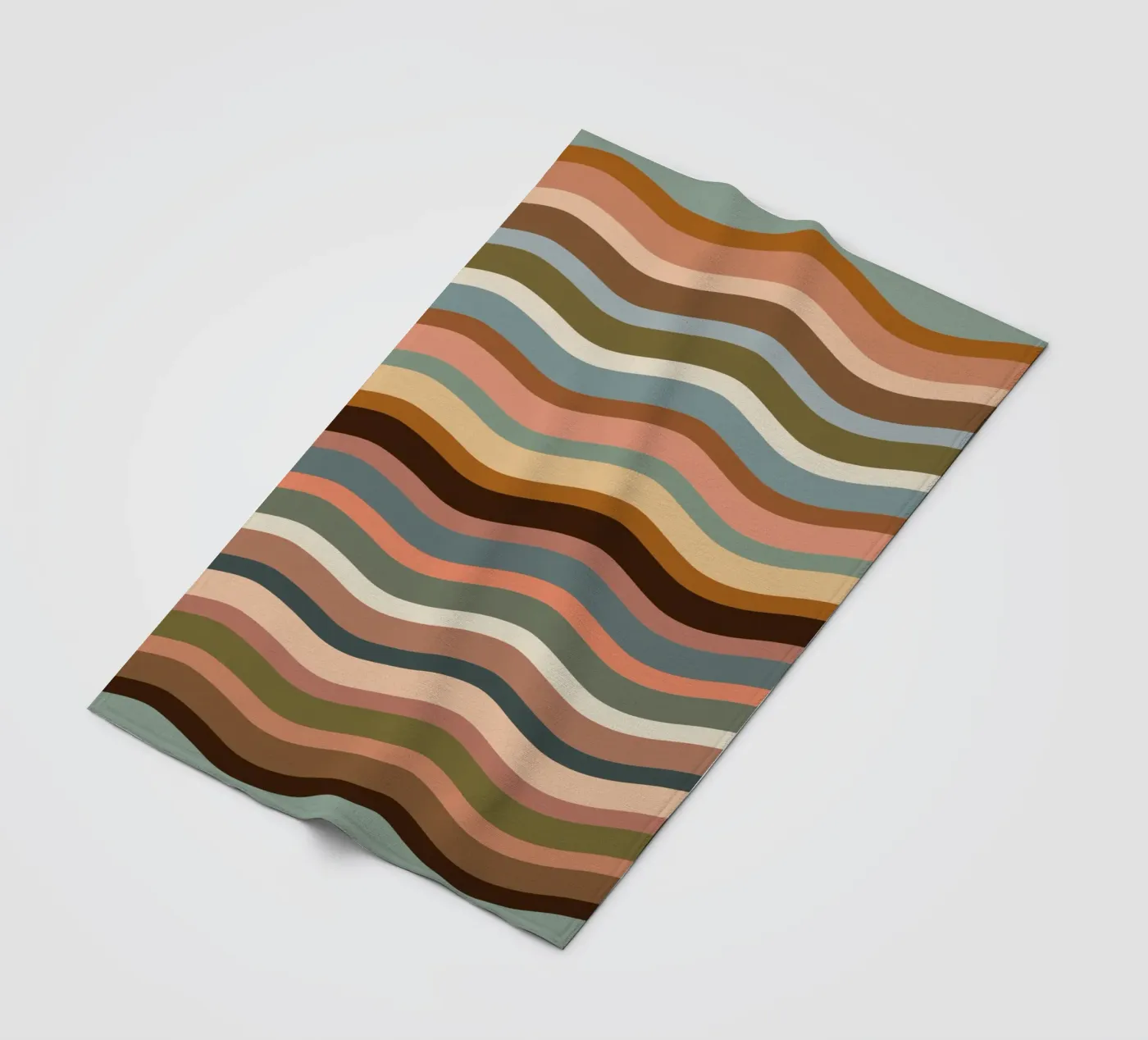 Waves retro fleecedeken van BAINAI
