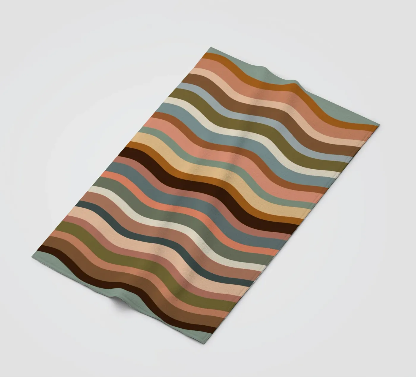 Waves retro fleecedeken van BAINAI