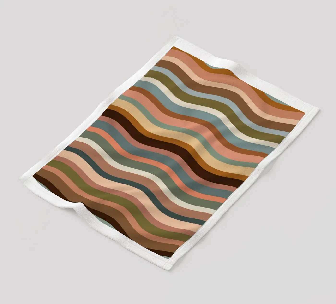 Waves retro fleecedeken van BAINAI