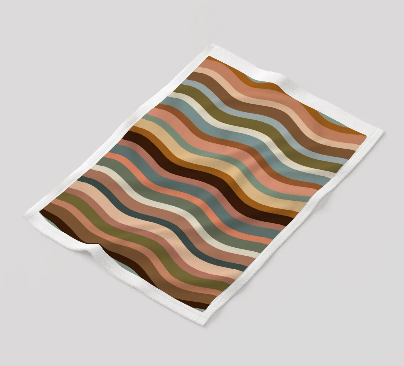 Waves retro fleecedeken van BAINAI
