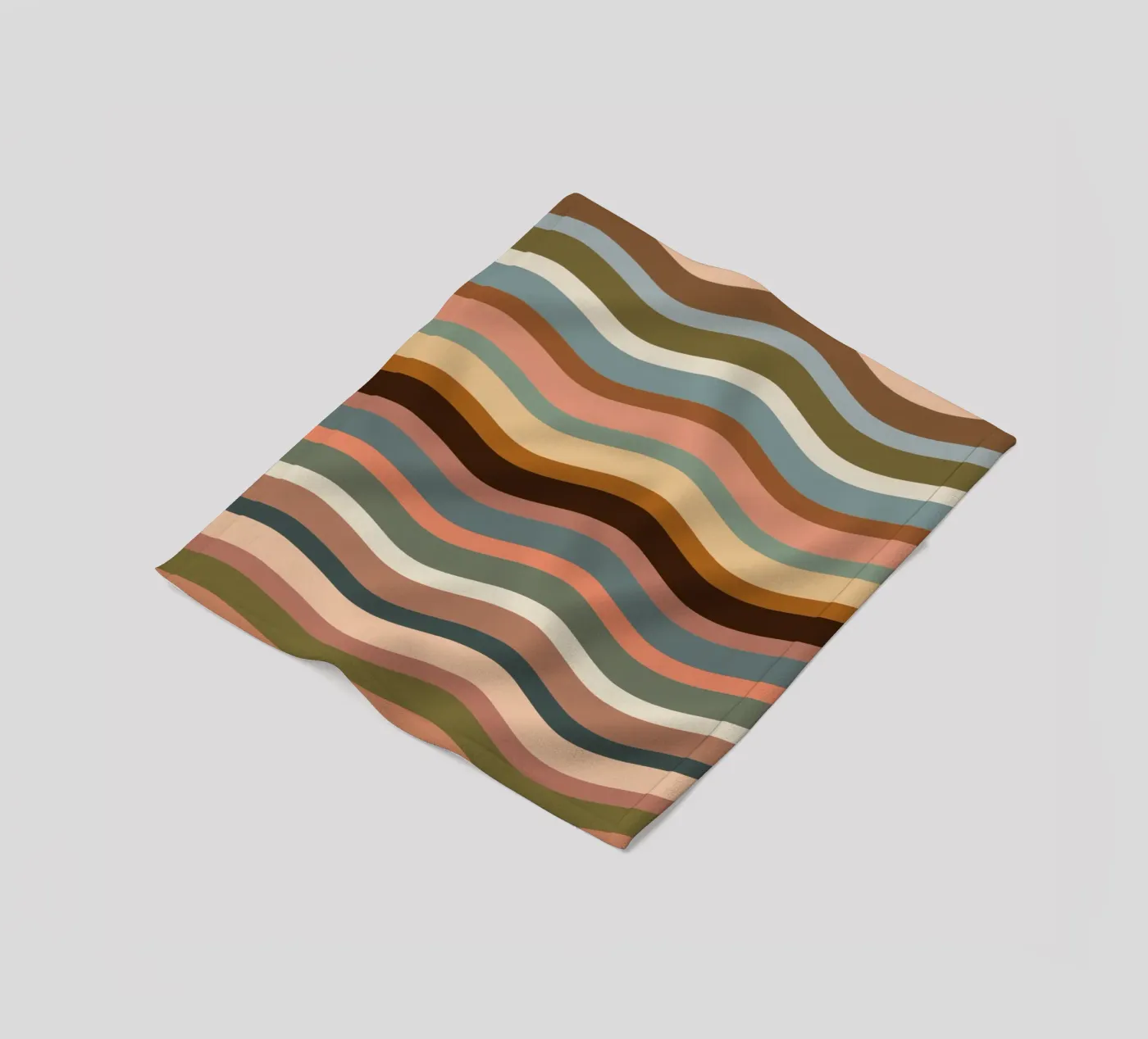Waves retro fleecedeken van BAINAI