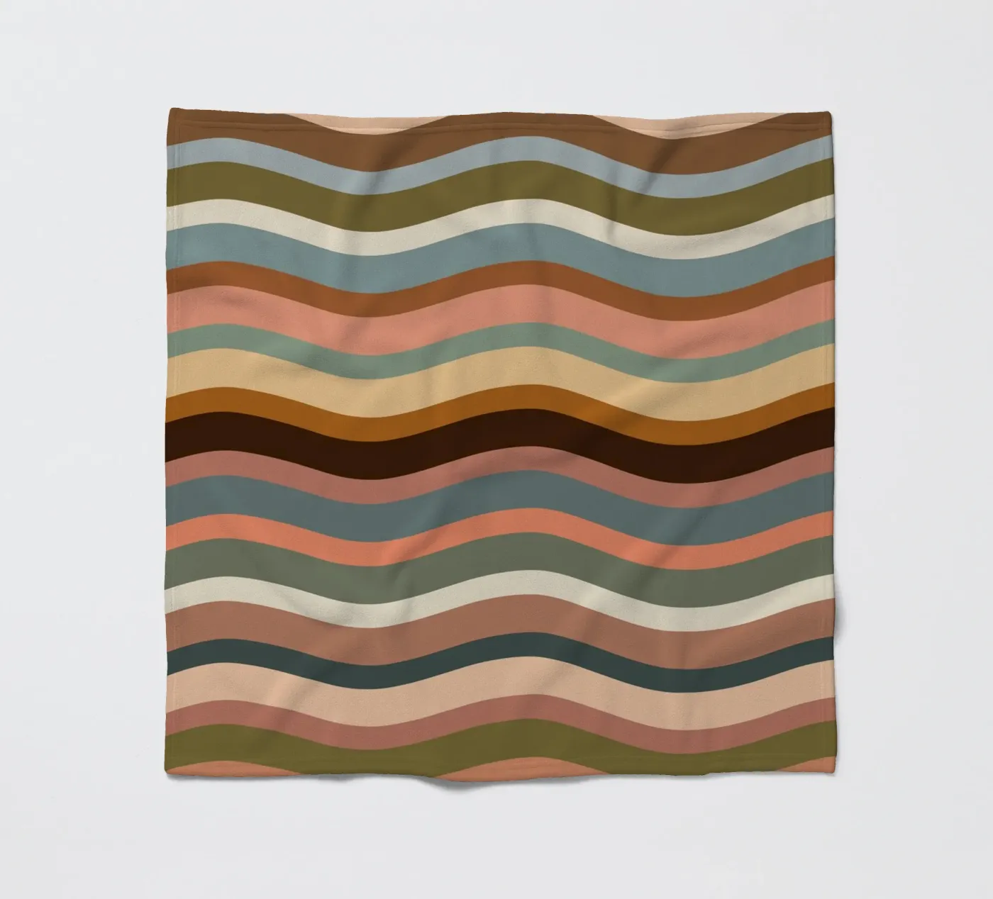 Waves retro fleecedeken van BAINAI
