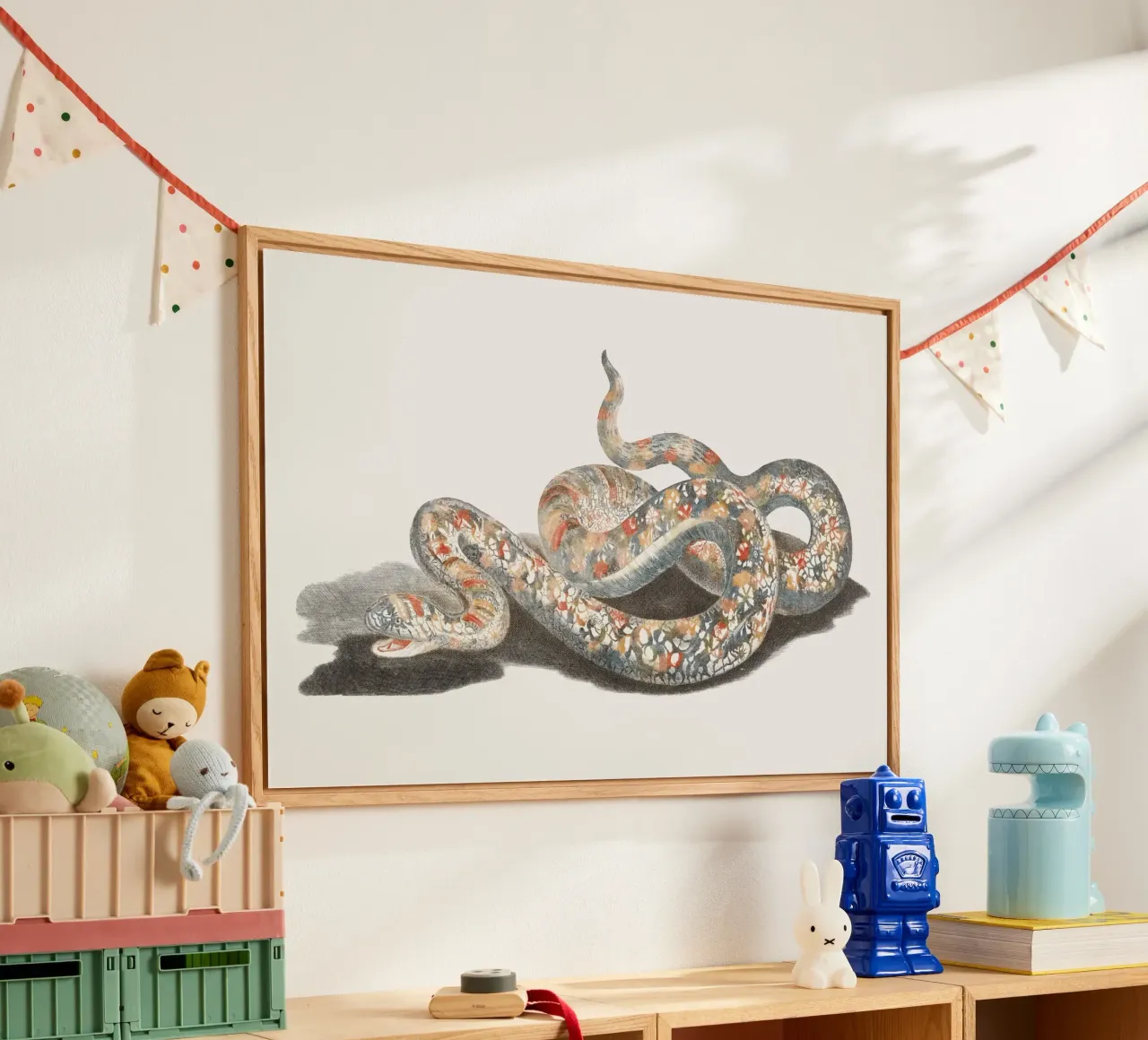 A snake plexiglass da vintageshop