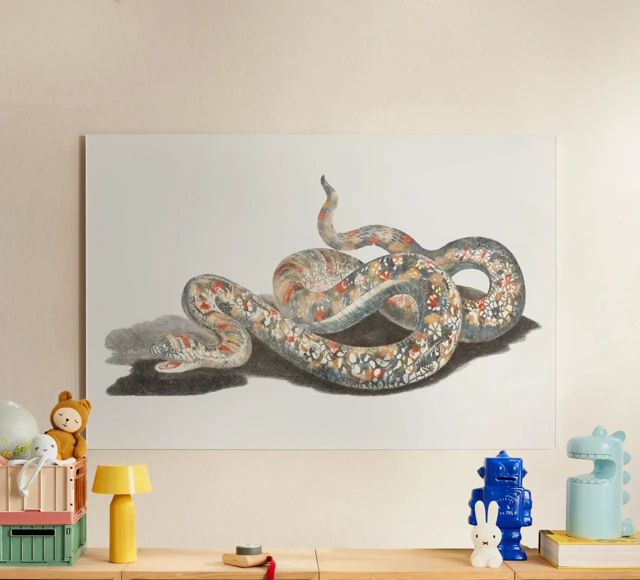 A snake plexiglass da vintageshop