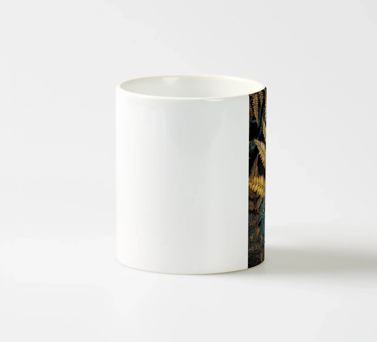 Felci dorate nella foresta tazza in ceramica da Justyna Jaszke JBJart