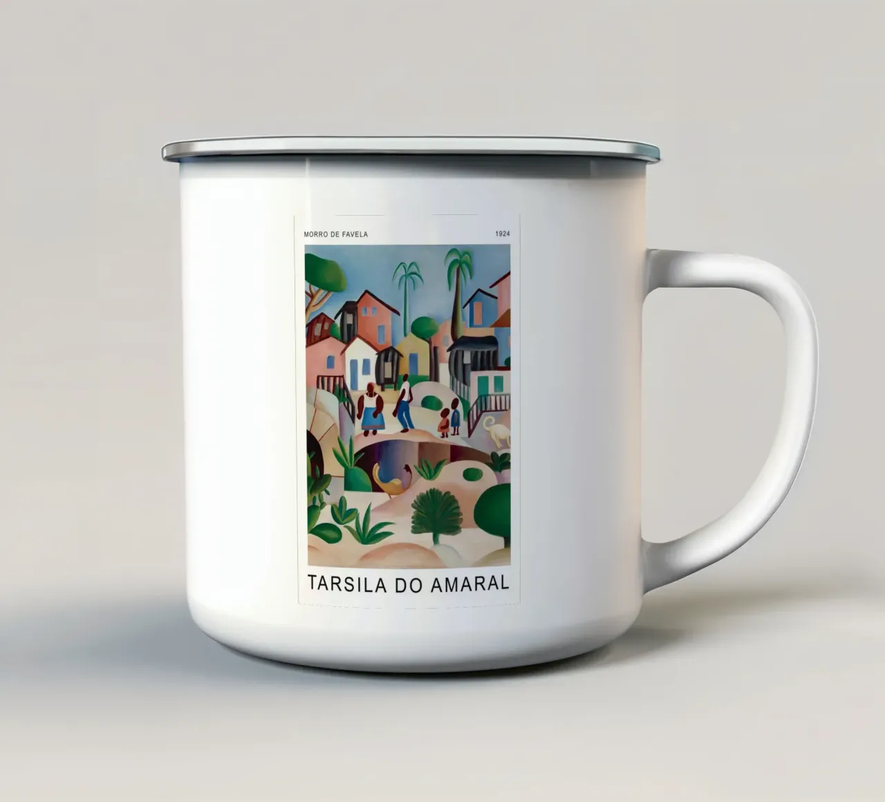 Collina della Favela, 1924 tazza in smalto da Tobias Coll