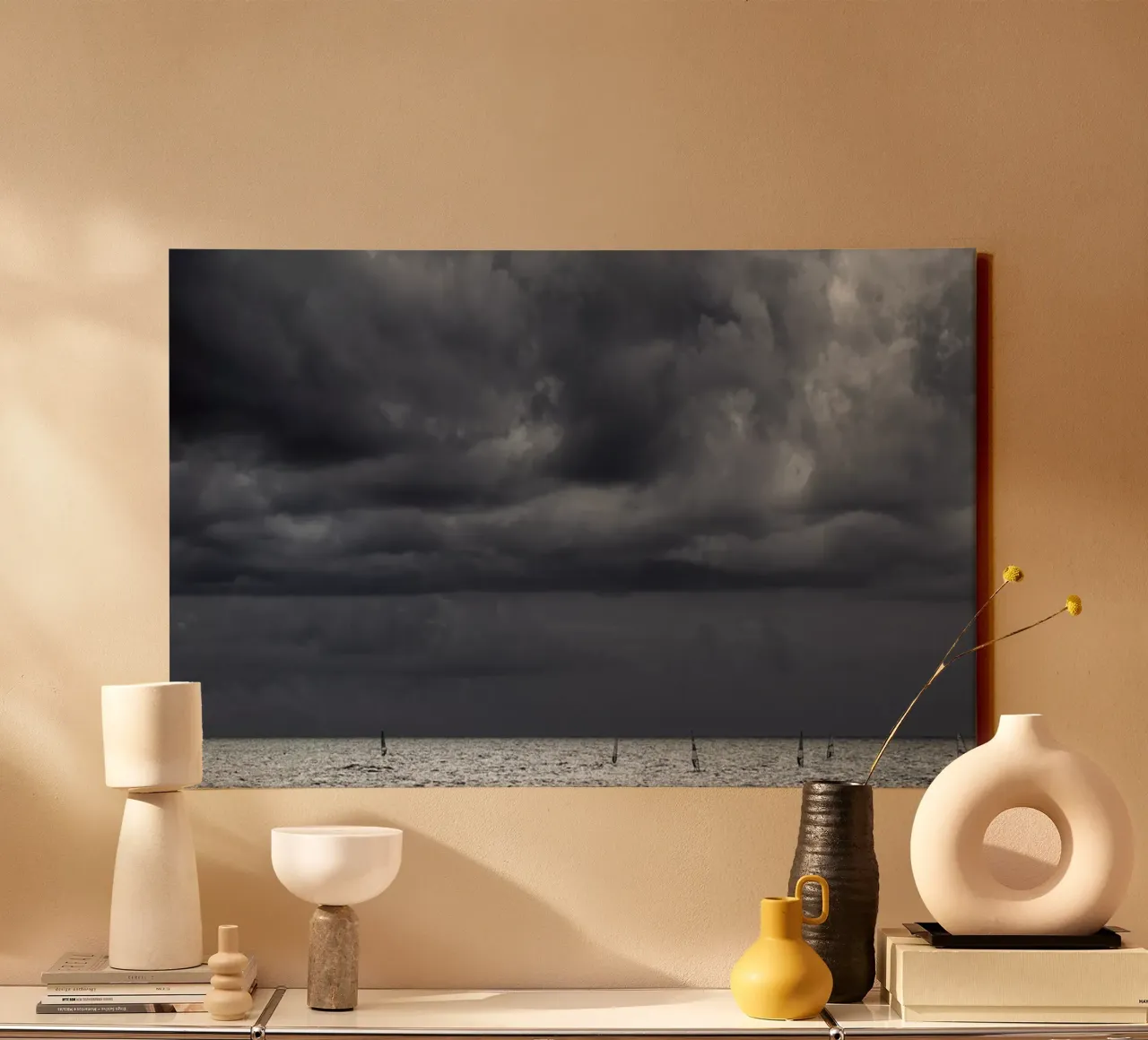 Seaside #10 canvas with Floater frame by Tal Paz-Fridman