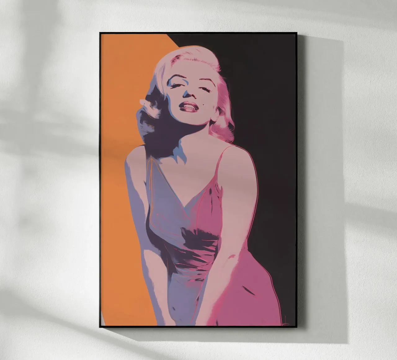 Marilyn Monroe | Icona Pop Art in rosa arancio plexiglass da Autofocus