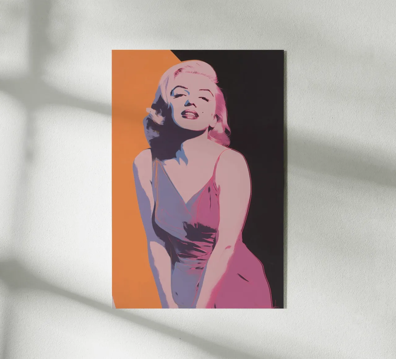 Marilyn Monroe | Icona Pop Art in rosa arancio plexiglass da Autofocus
