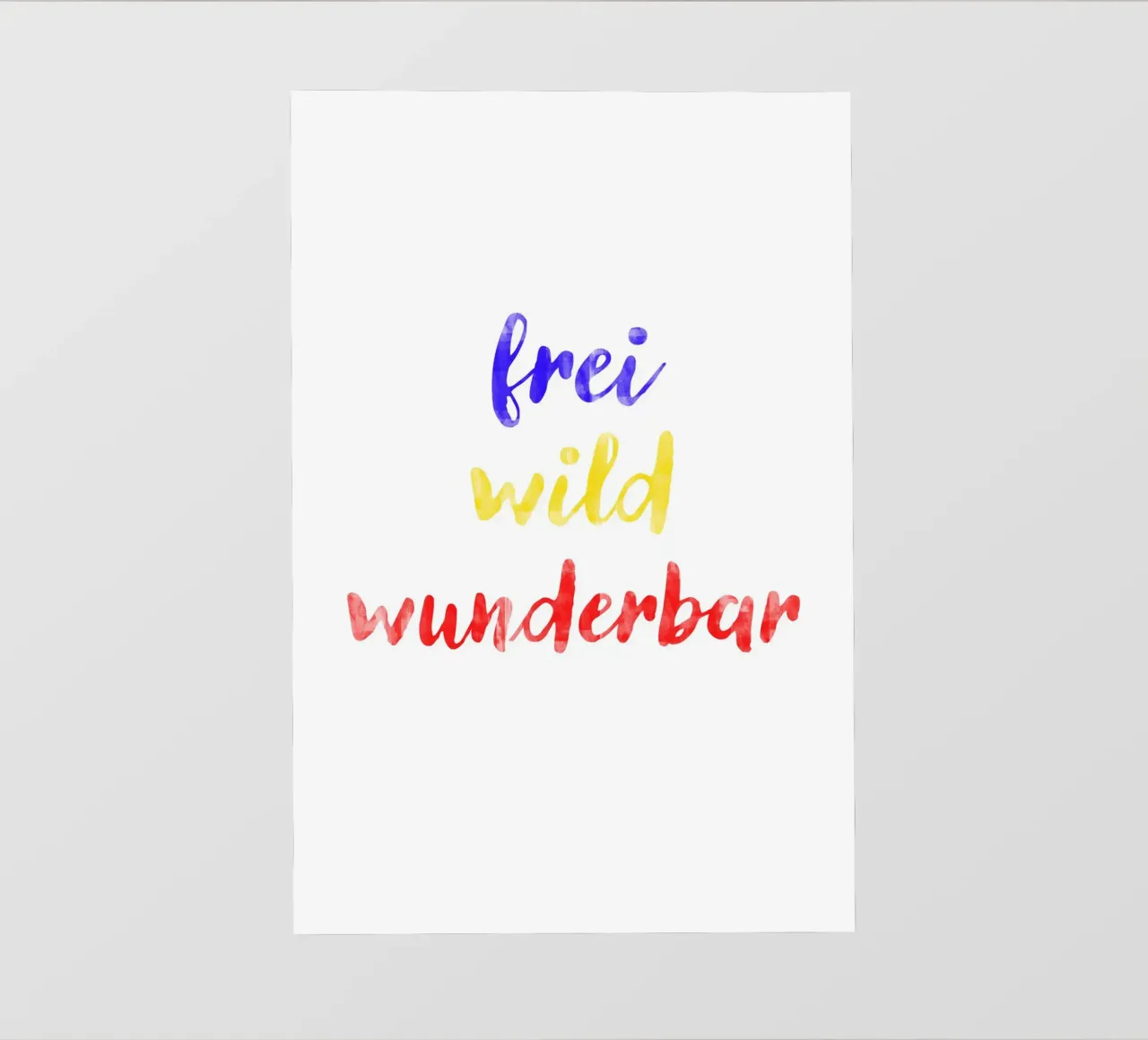 Frei Wild Wunderbar telo in pvc da Attaboy Dsgn