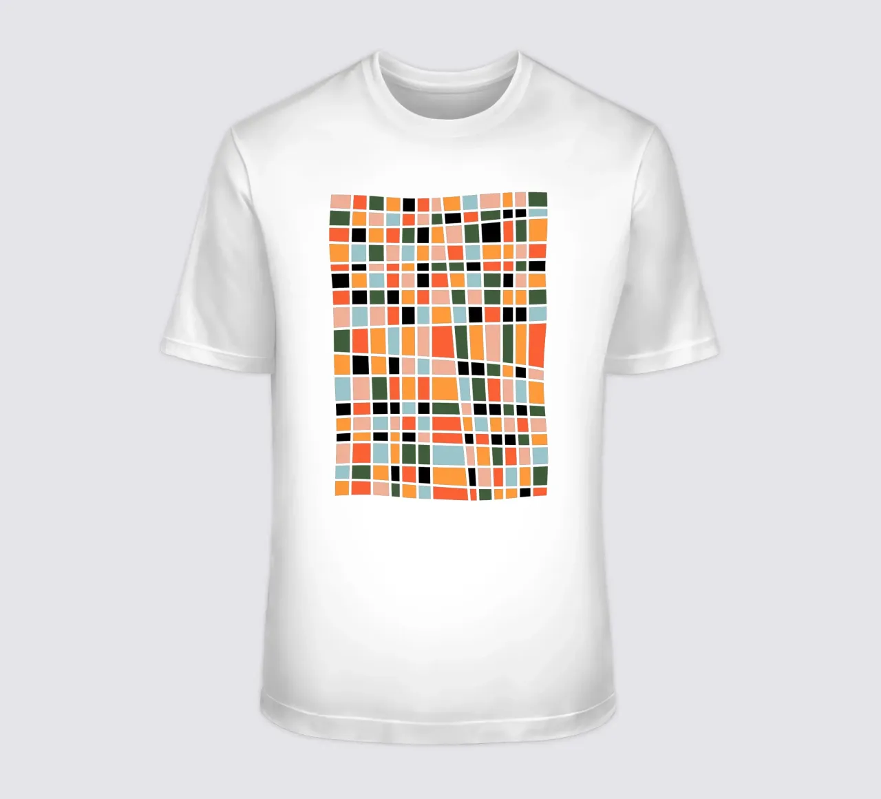 Warm happy shapes t-shirt da TijanaArtStudio88