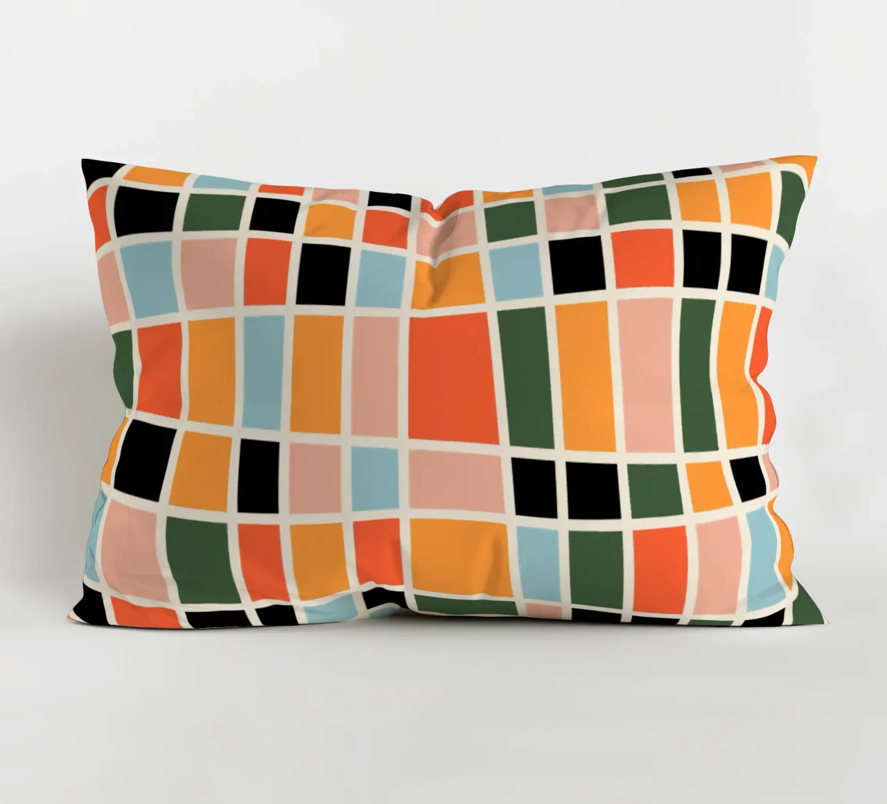 Warm happy shapes cuscino da TijanaArtStudio88