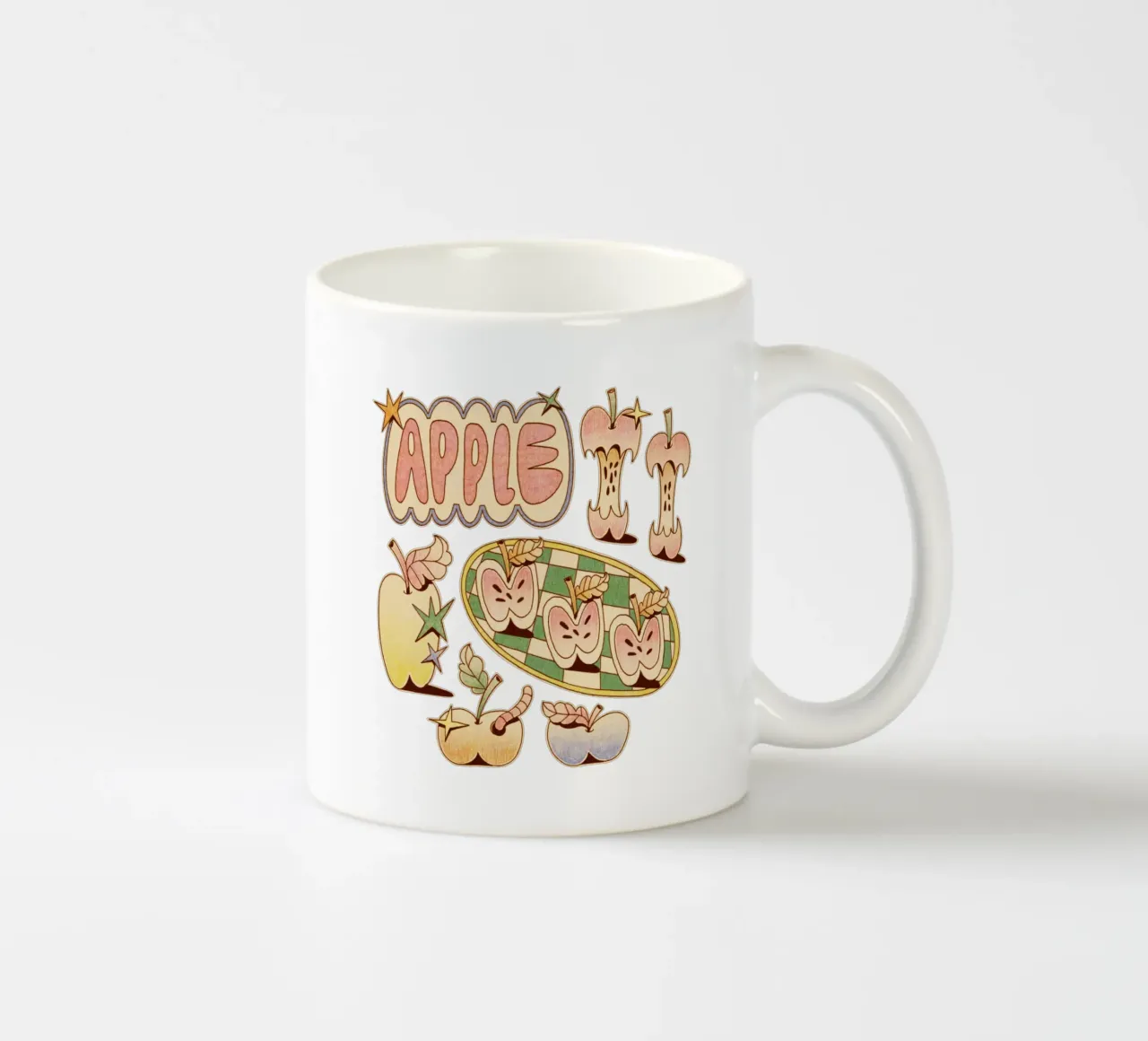 An Apple tazza in ceramica da Six Legs Under