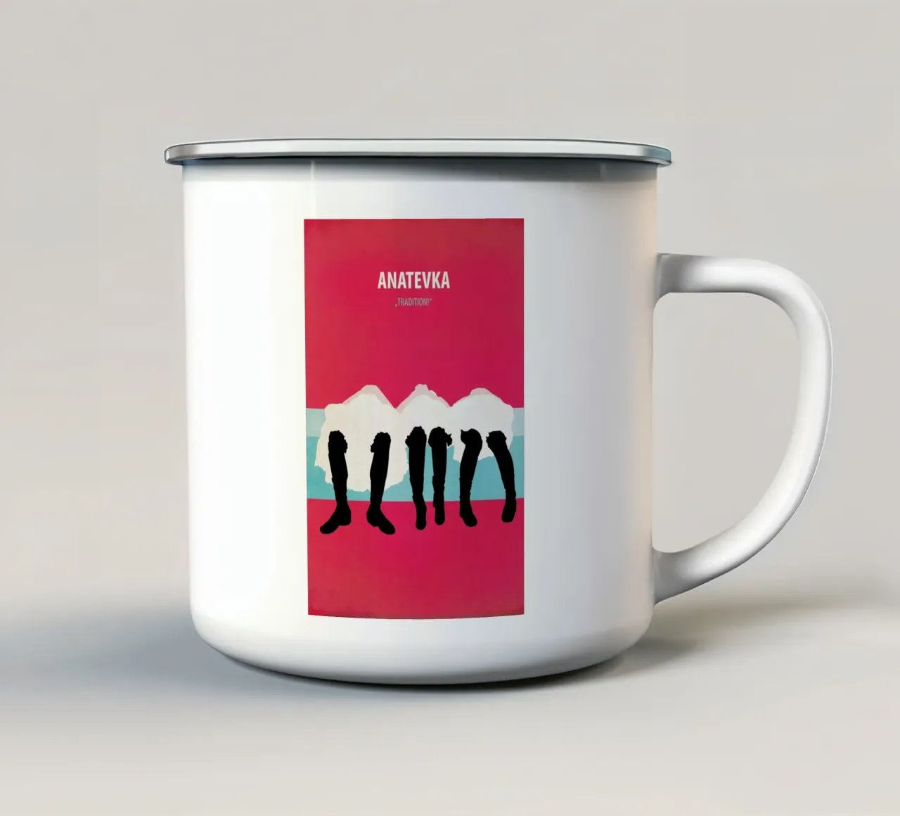 Anatevka tazza in smalto da Fräulein Fisher