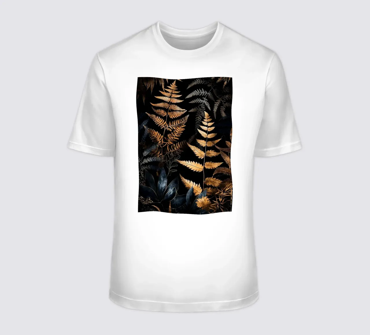 Felci dorate e nere t-shirt da Justyna Jaszke JBJart