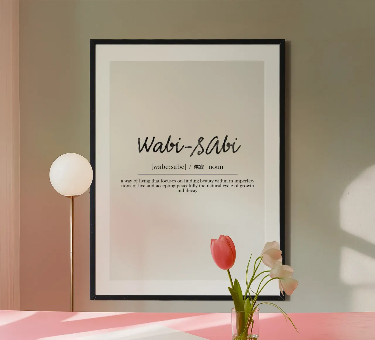 Wabi-Sabi Definition poster da Attaboy Dsgn