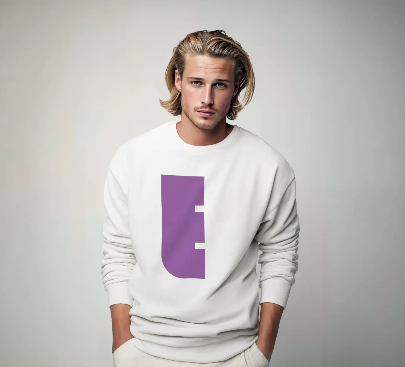 Buchstabe E sweatshirt by DARIA IVANOVNA