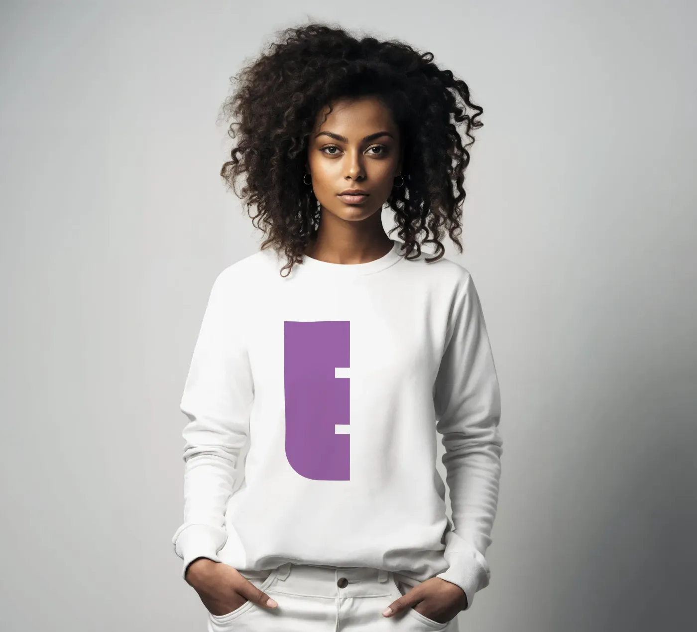 Buchstabe E sweatshirt by DARIA IVANOVNA