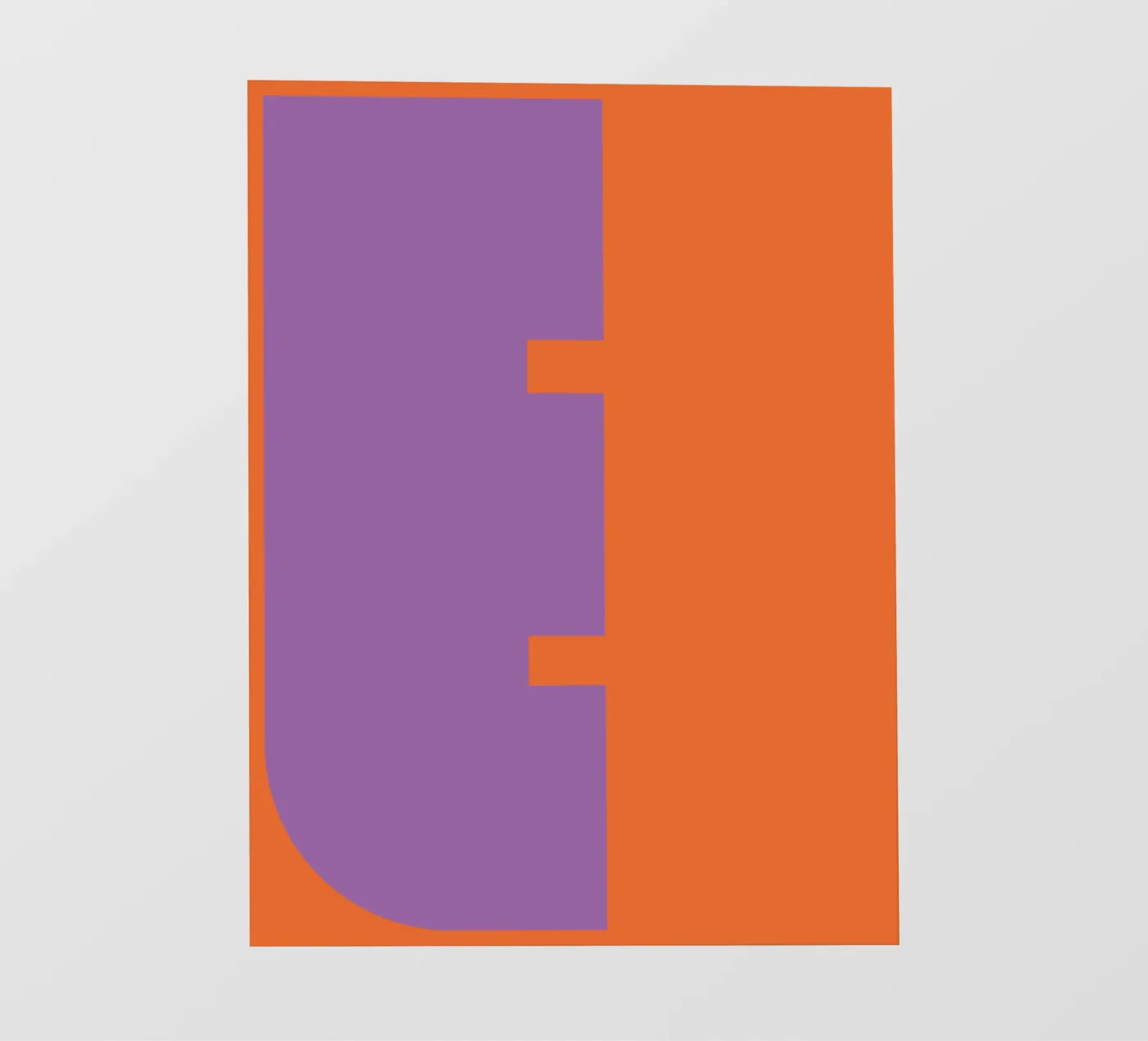 Buchstabe E telo in pvc da DARIA IVANOVNA