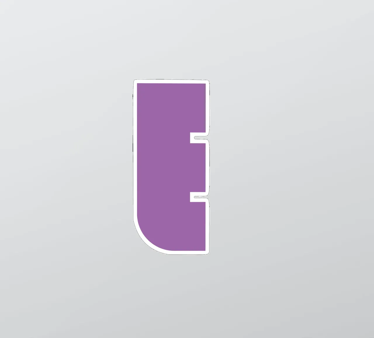 Buchstabe E sticker by DARIA IVANOVNA