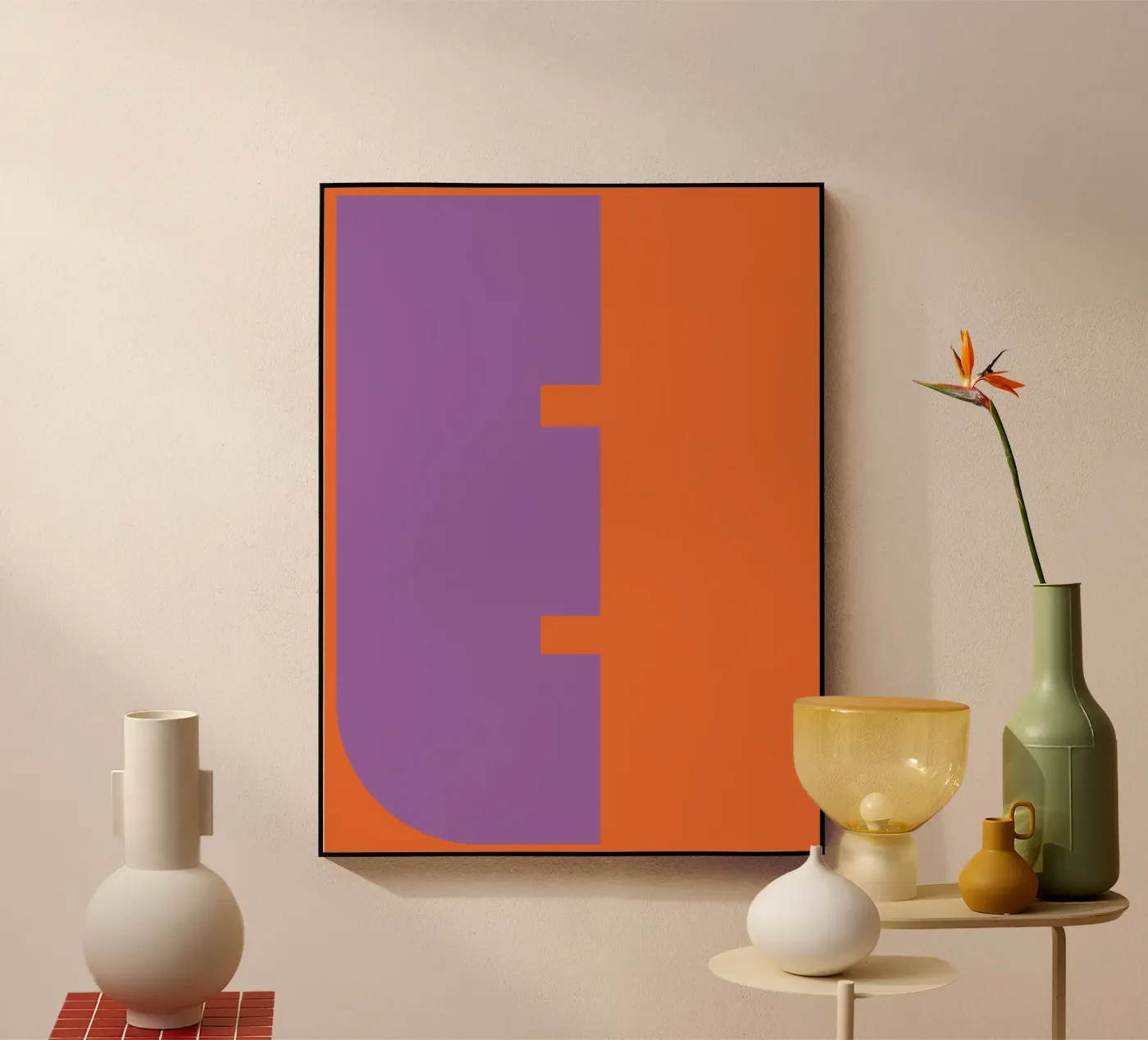 Buchstabe E acryl van DARIA IVANOVNA