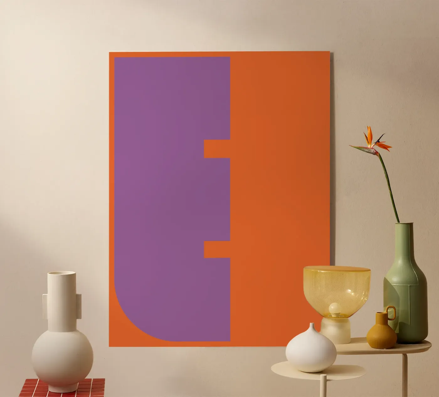 Buchstabe E acryl van DARIA IVANOVNA