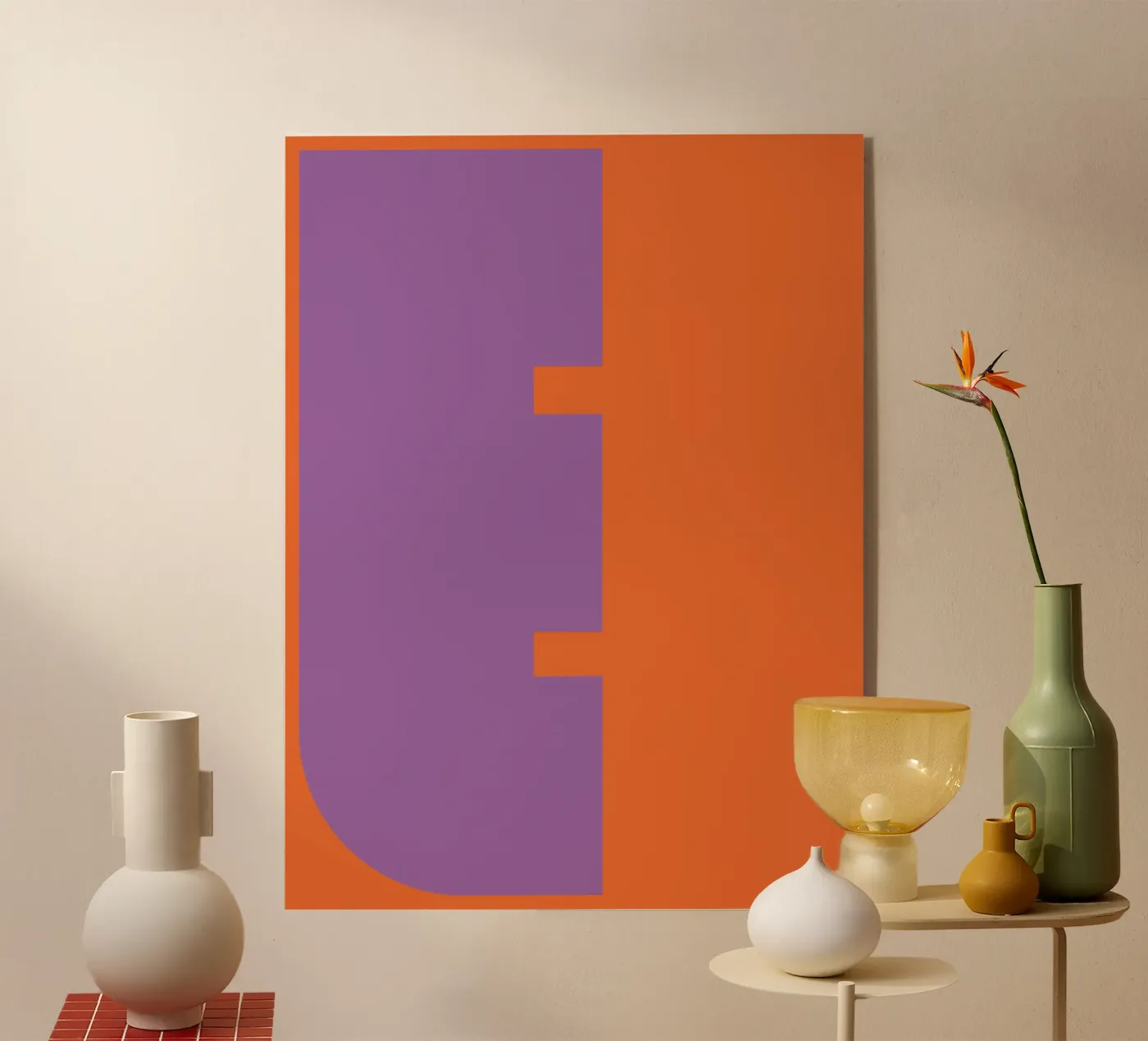 Buchstabe E Acryl-Glas von DARIA IVANOVNA