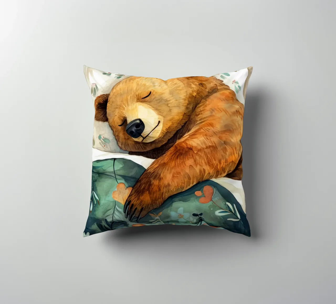 L'orso che dorme nel mio letto cuscino da Justyna Jaszke JBJart