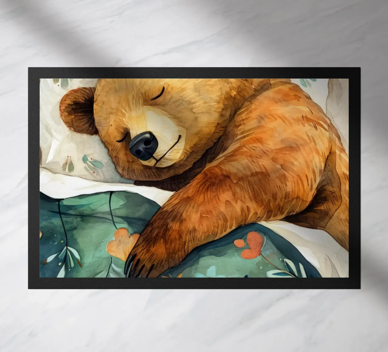 L'orso che dorme nel mio letto zerbino da Justyna Jaszke JBJart