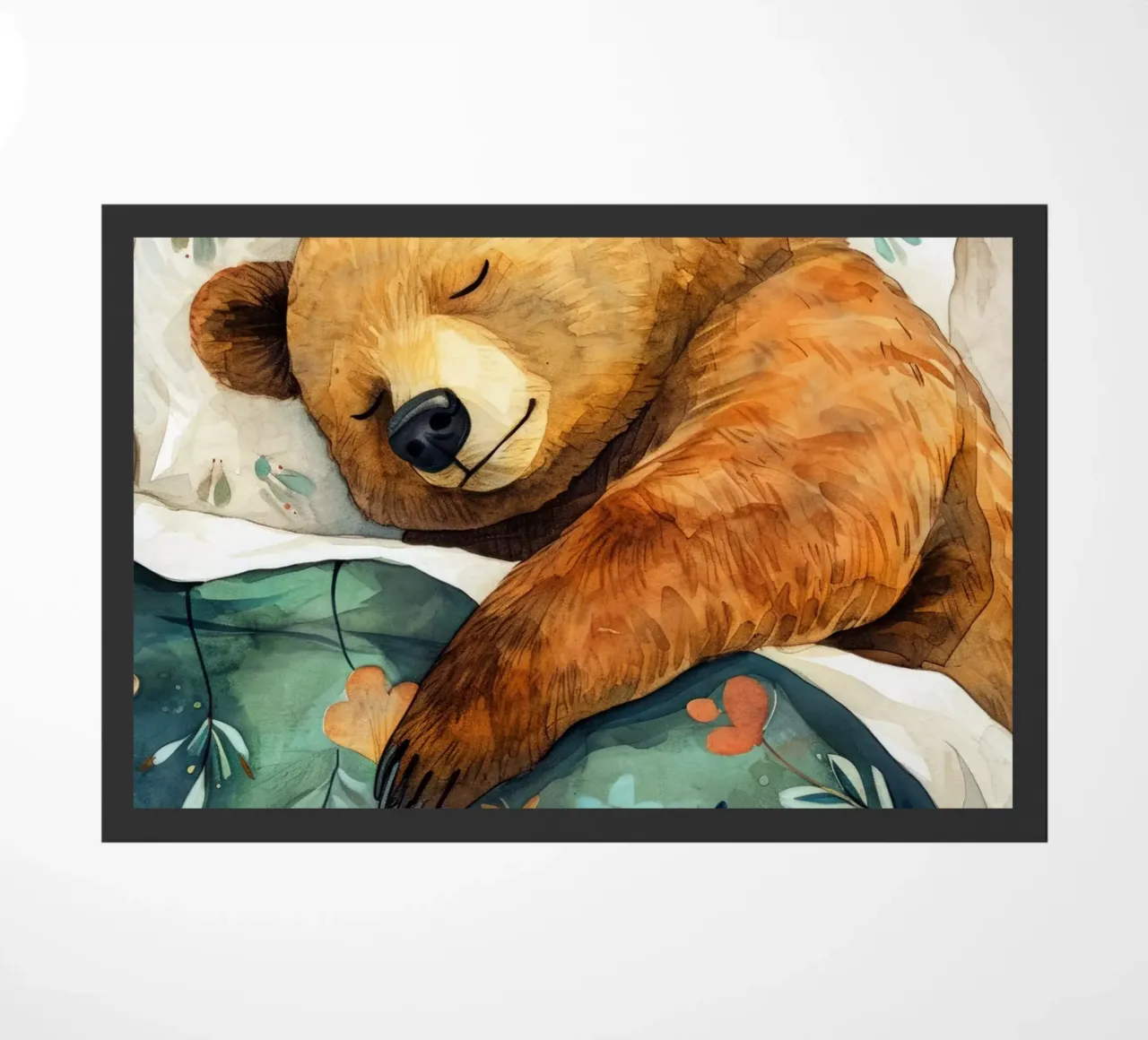 L'orso che dorme nel mio letto zerbino da Justyna Jaszke JBJart