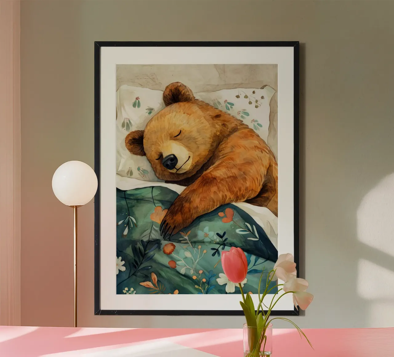 L'orso che dorme nel mio letto poster da Justyna Jaszke JBJart
