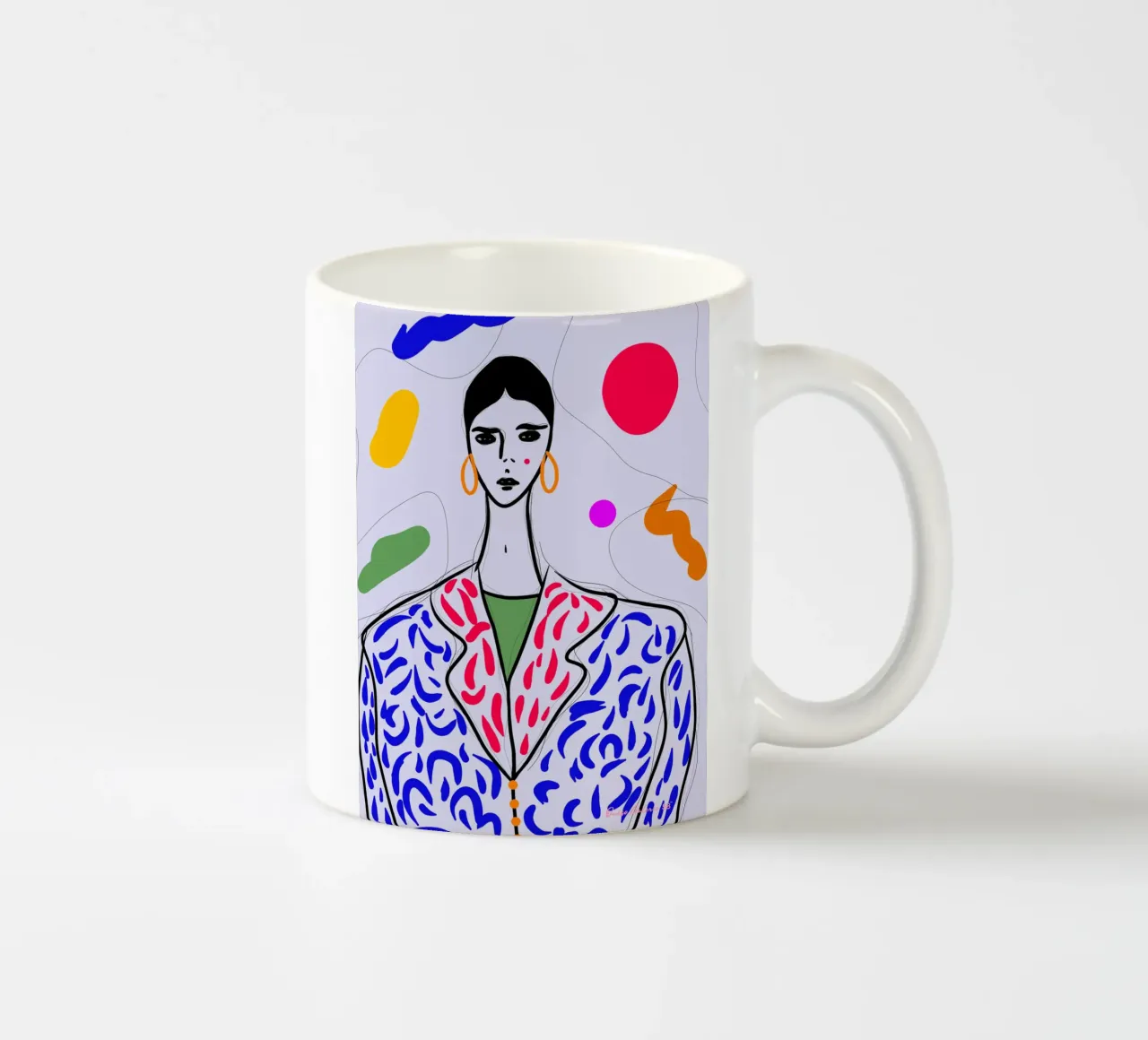 Laurie parigina tazza in ceramica da Mike Leymi