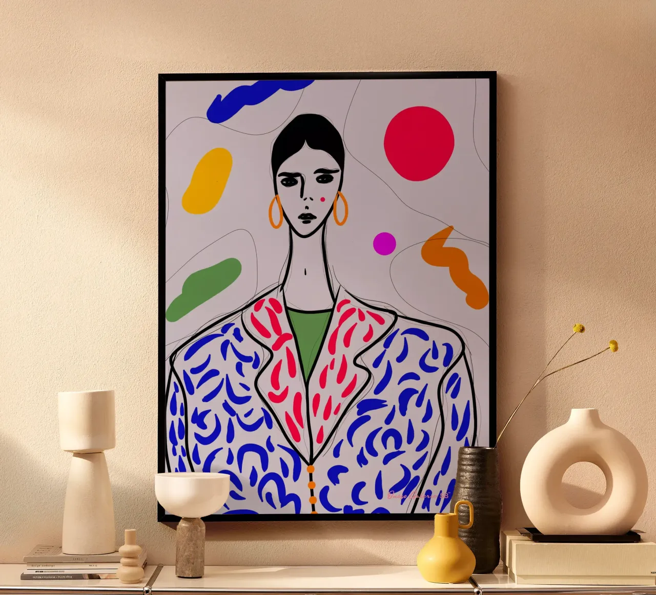 Laurie parigina poster con telaio in plastica da Mike Leymi