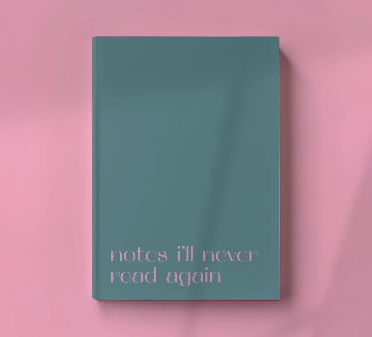 Never Read Again Notebook notebook by PurePeachStudio