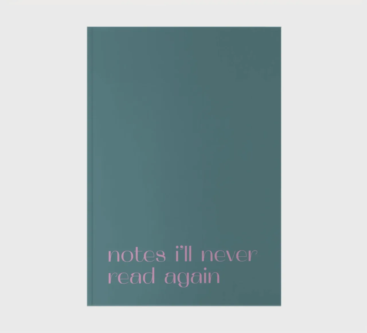 Never Read Again Notebook notebook by PurePeachStudio