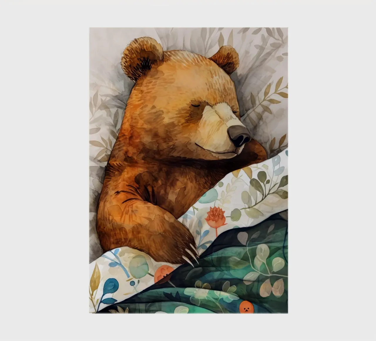 Un autre ours endormi dans mon lit carnet de notes de Justyna Jaszke JBJart