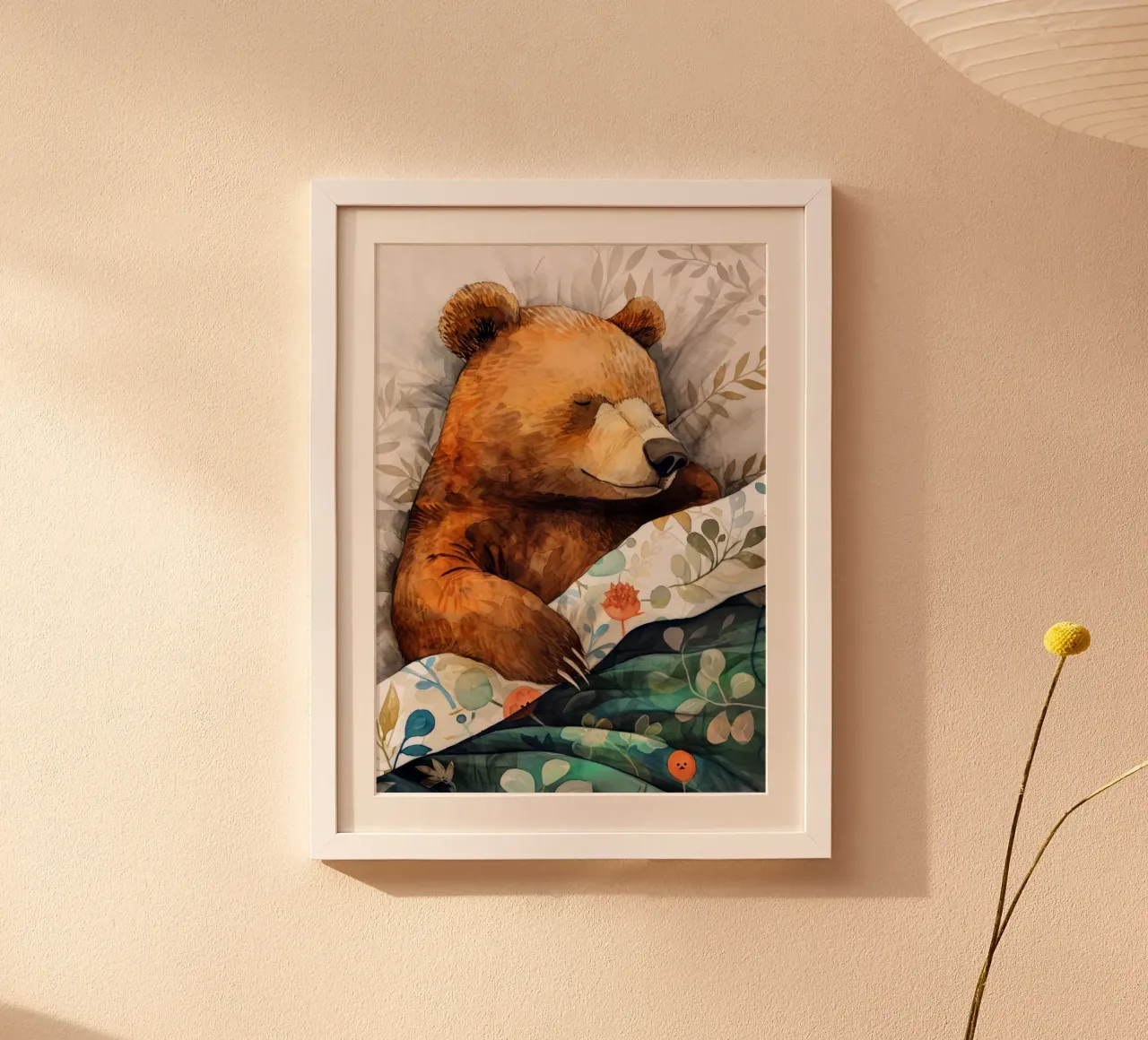 Un altro orso che dorme nel mio letto carta hahnemühle da Justyna Jaszke JBJart