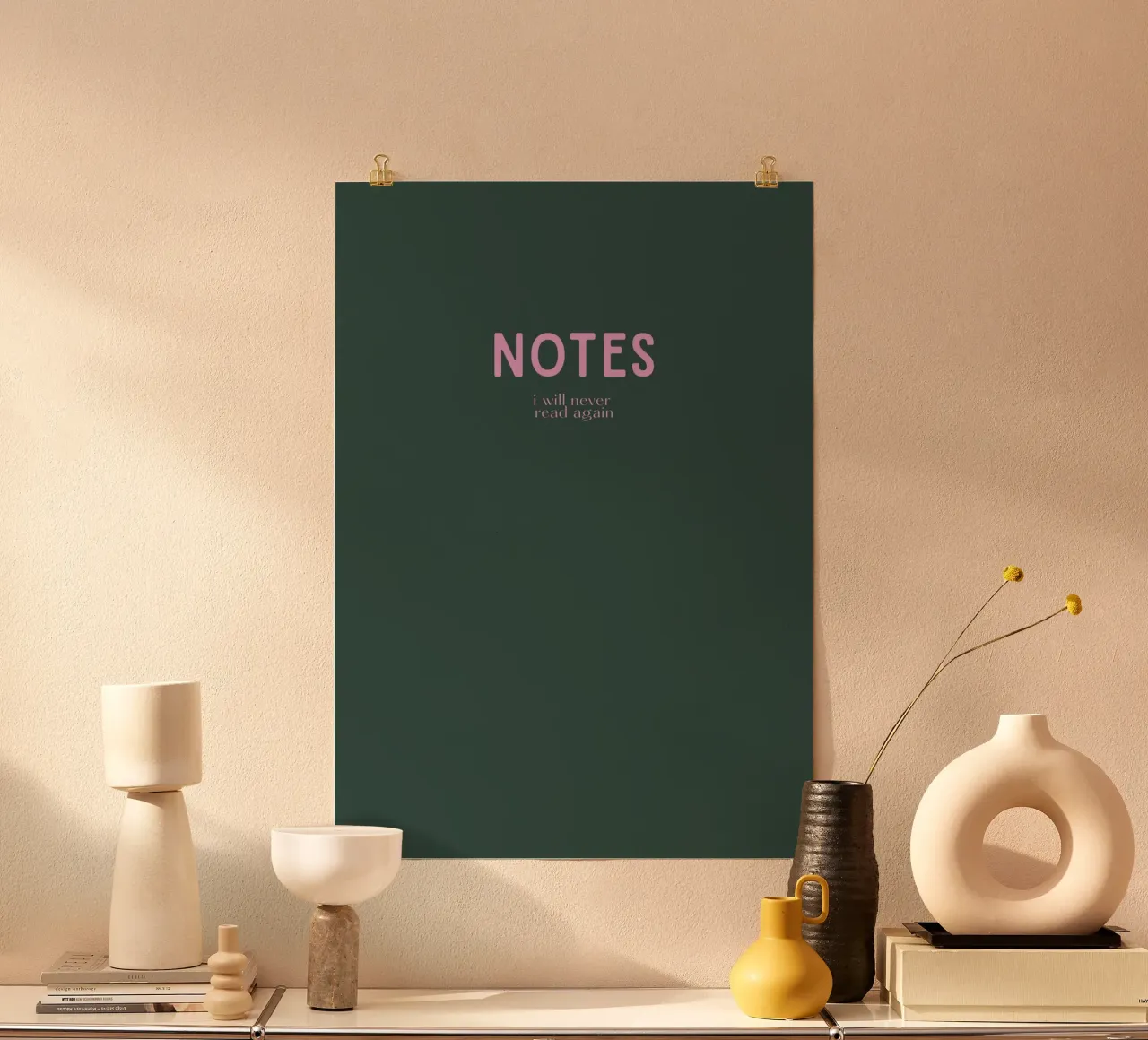 Notes Poster von PurePeachStudio