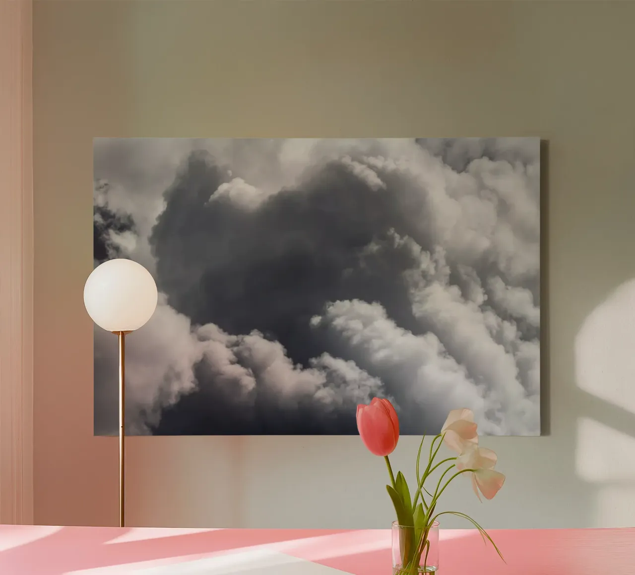 Clouds #5 canvas with Floater frame by Tal Paz-Fridman