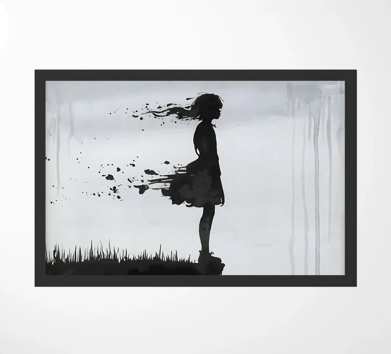 She Disappears at the Edge of the Void doormat by Plain Thoughts