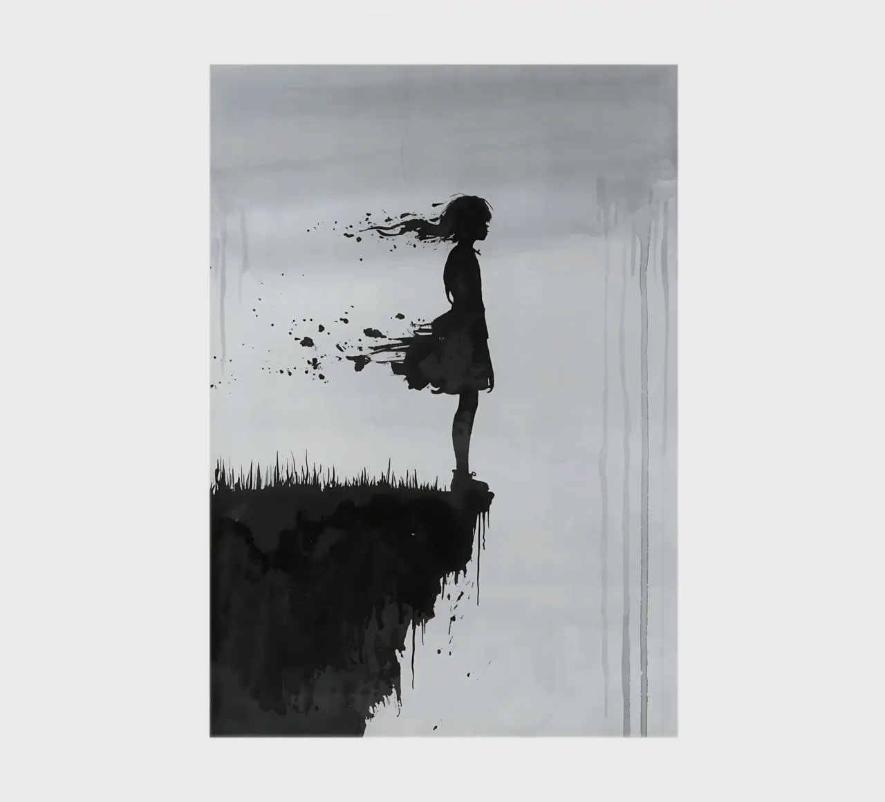 She Disappears at the Edge of the Void notebook by Plain Thoughts