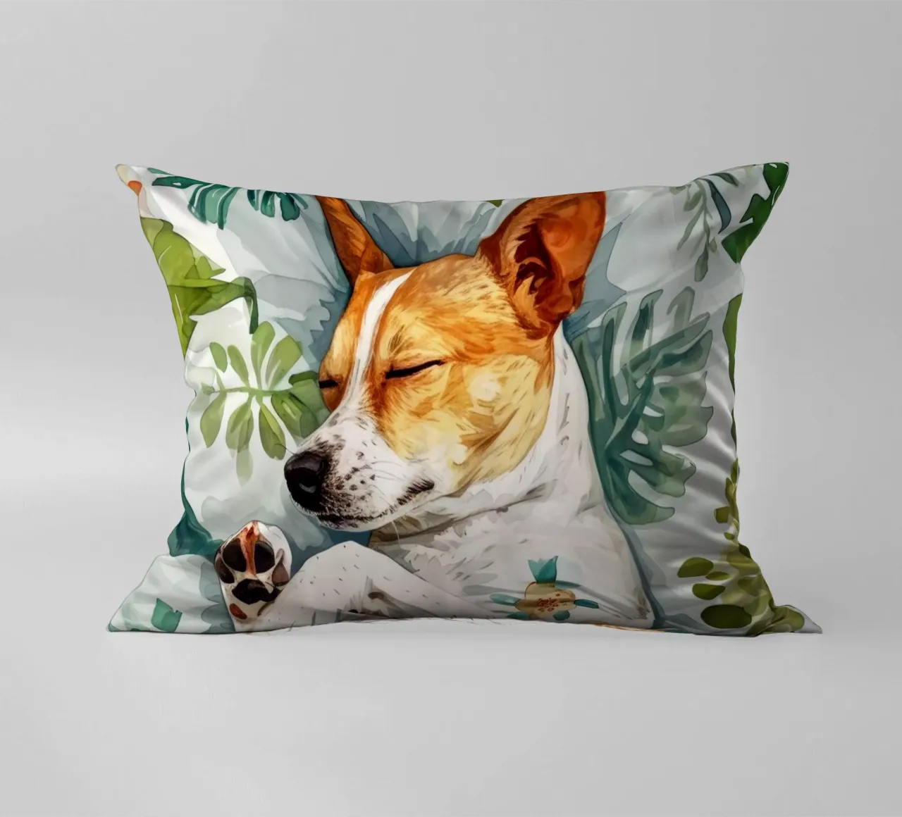 Cane addormentato nel mio letto cuscino da Justyna Jaszke JBJart