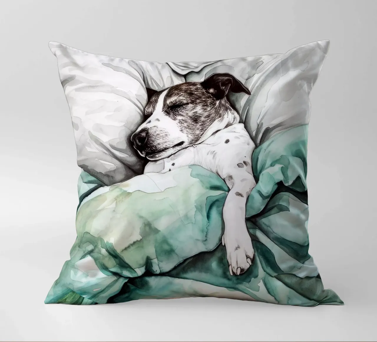 Un altro cane che dorme nel mio letto cuscino da Justyna Jaszke JBJart