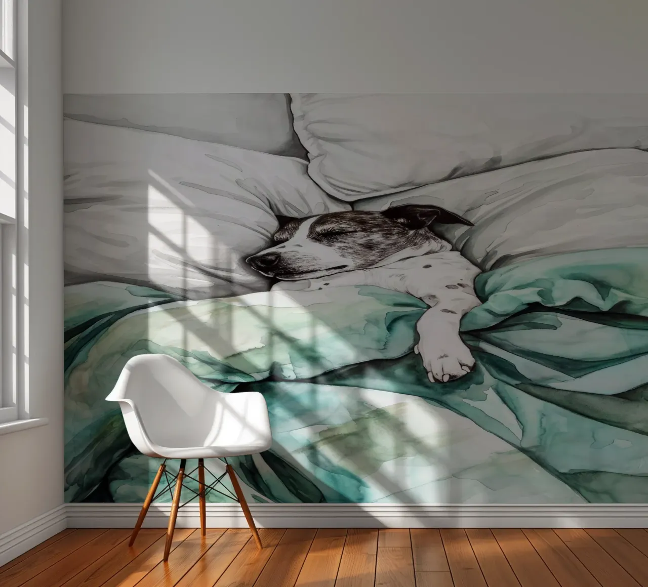 Another Sleeping dog in my bed photo wallpaper by Justyna Jaszke JBJart