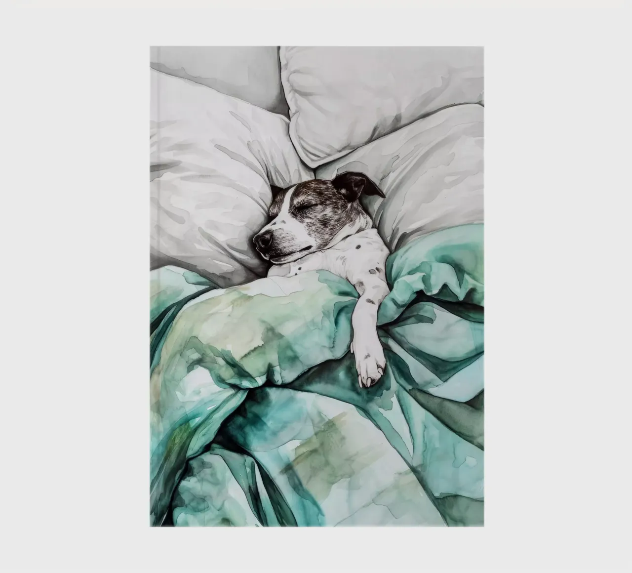 Un autre chien endormi dans mon lit carnet de notes de Justyna Jaszke JBJart